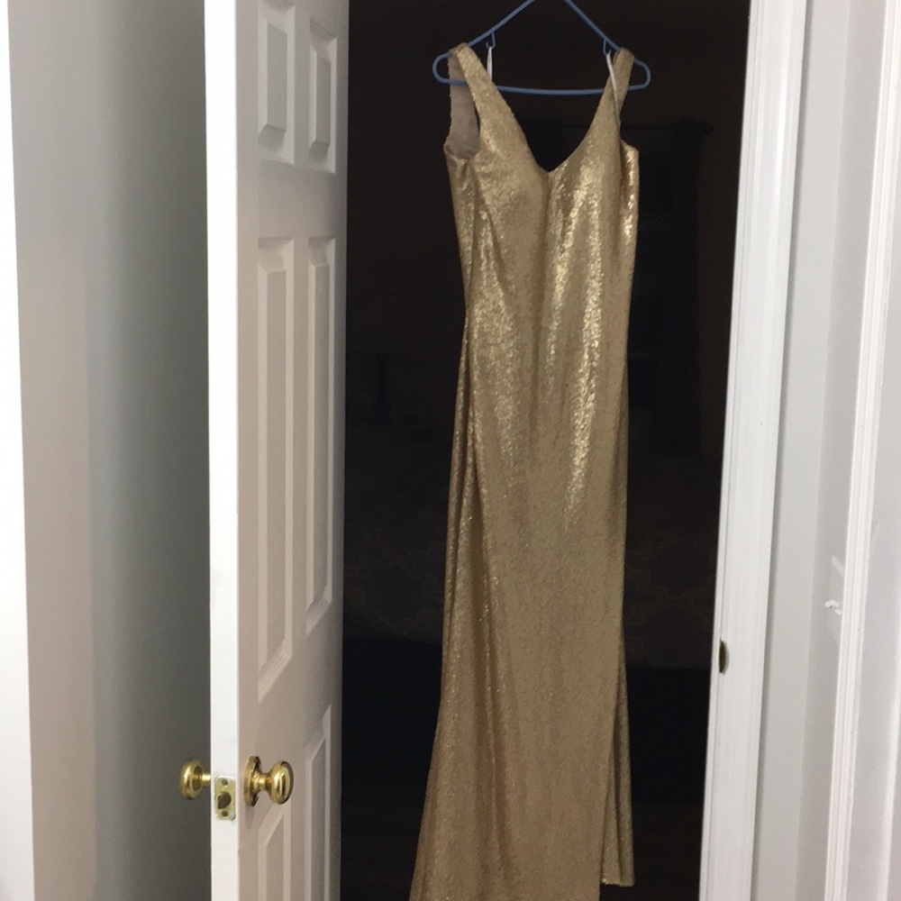 Gold sequin gown